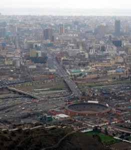 Foto aérea da cidade de Lima